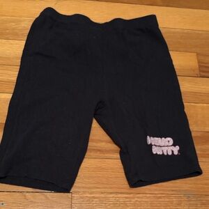 Hello Kitty Black Shorts with Pink Logo